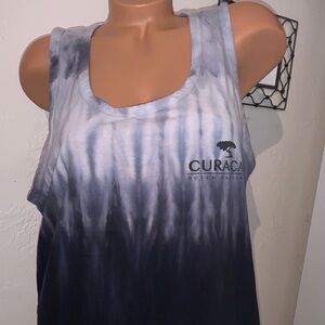 Curacao Dutch Caribbean Tie Dye Tank Top Large